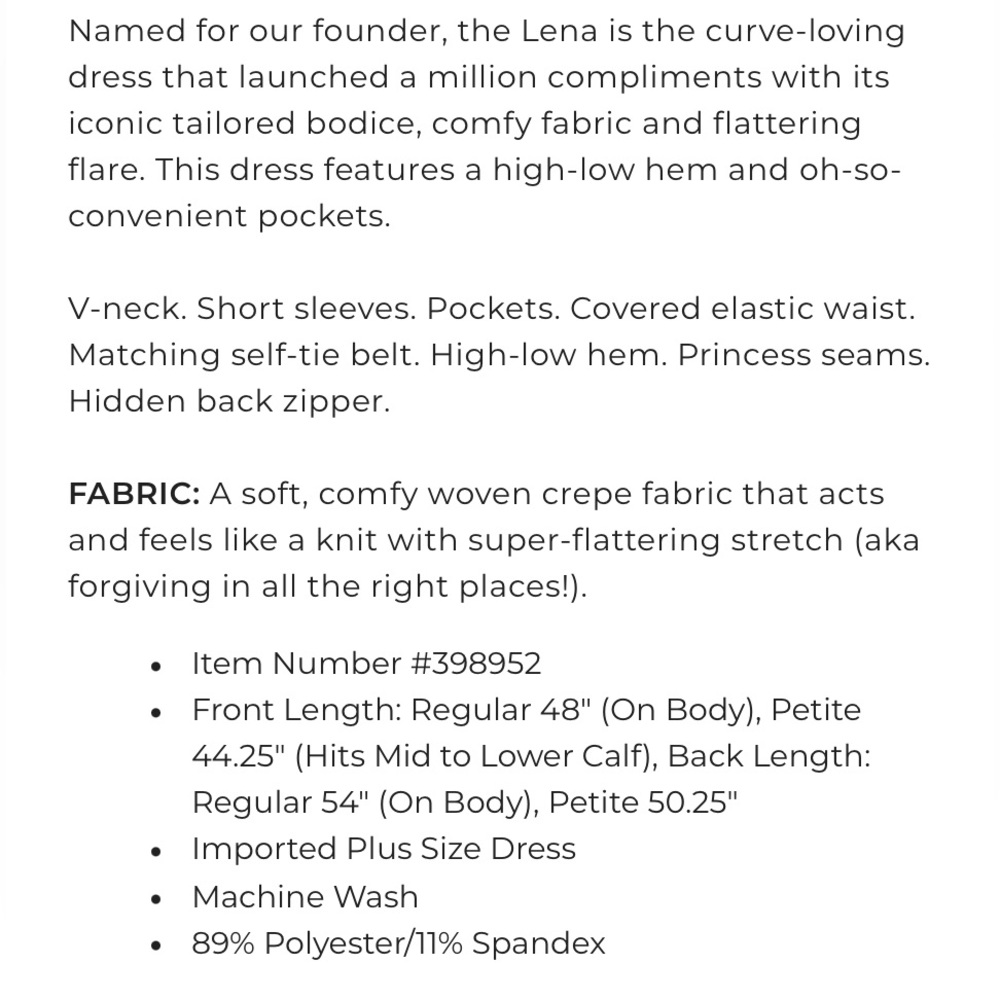 NWOT Lane Bryant Lena hi-low dress - Picture 3 of 3